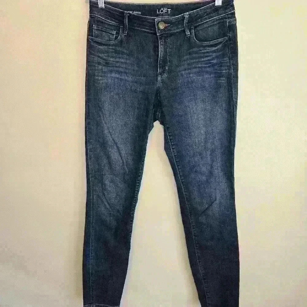 LOFT Women's Curvy Super Skinny Jeans  Size 8 Tall